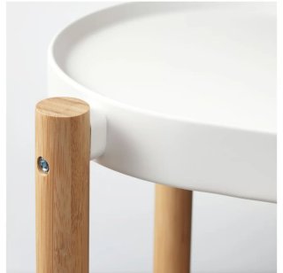 Mesa SATSUNAS Ikea bambú/blanco