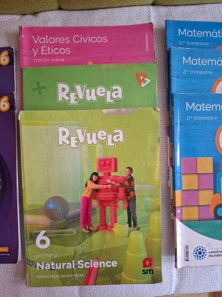 Libros de texto 6° de Primaria.