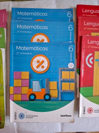 Libros de texto 6° de Primaria.