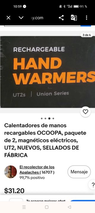 Calentadores de manos OCOOPA UT2 (2)