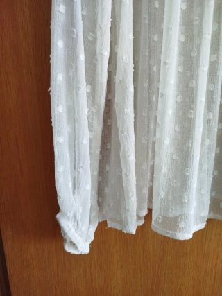 Camisa Zara con topos y encaje Talla XS