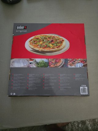 Piedra para pizza Weber con bandeja