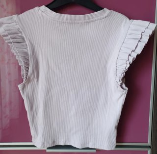 Top Zara volantes lila T. S. Bonito y veraniego
