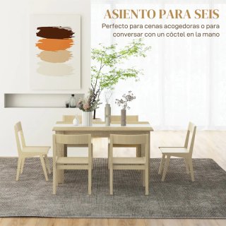 Mesa de comedor de madera