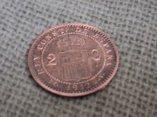 Alfonso XIII 2 céntimos 1912⁹