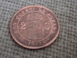 Alfonso XIII 2 céntimos 1912⁹