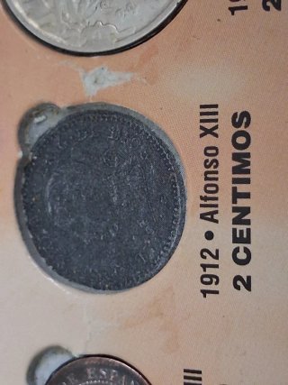 Alfonso XIII 2 céntimos 1912⁹