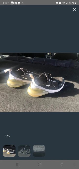 Zapatillas Nike Air Max 270 Negras Blancas