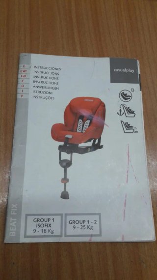 Silla de coche Casual PlayXtrem  de 9 a 25kg gris.