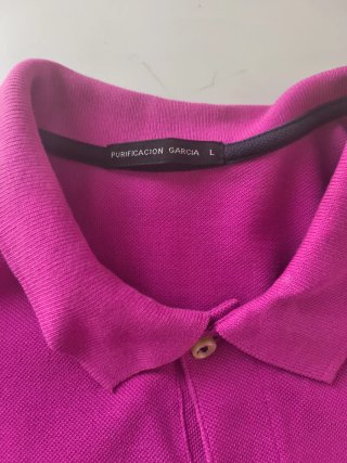 Polo Purificacion Garcia Talla L Rosa