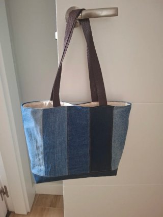 Bolso Patchwork Vaquero Hecho a Mano