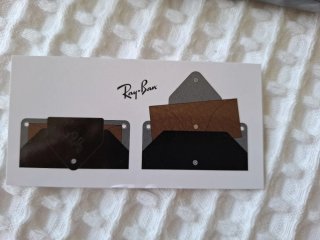 Custodia Ray Ban nera e marrone per occhiali/cellulare