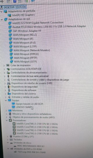 Ordenador pc w11 I3 6GB. Wifi
