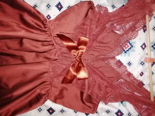Camisón lencero marrón Talla L