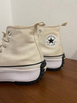 Converse Run Star Hike Plataforma Beige talla 40