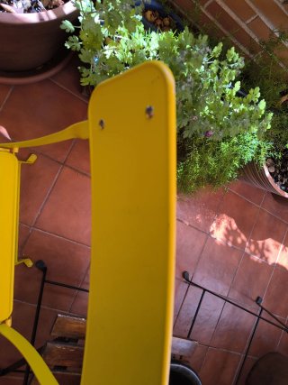 2 Sillas Amarillas Plegables Terraza