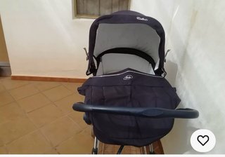 Carrito de bebé clásico azul 2 piezas