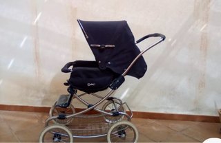 Carrito de bebé clásico azul 2 piezas