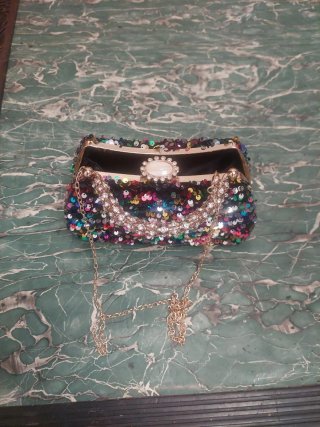 Bolso de lentejuelas multicolor