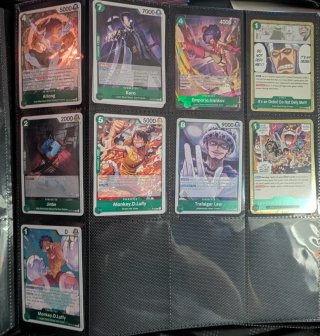 Cartas One Piece TCG R, SR y PROMO