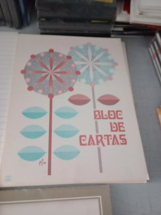 Lote de blocs de cartas antiguos años 70 y 80
