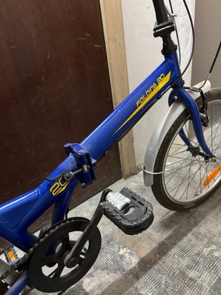 Bicicleta Plegable Azul