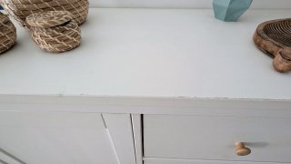 Aparador IKEA HEMNES Blanco/Marrón Claro