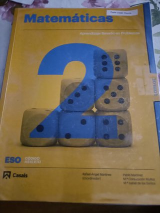 libro matemáticas Segundo ESO Casals