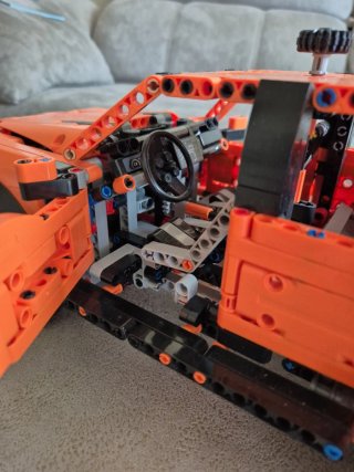 Camioneta Ford Raptor tipo Lego Naranja