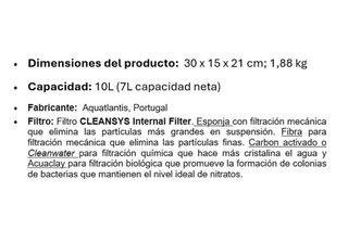 Acuario/pecera 10L. TOTALMENTE NUEVO
