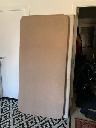 2 piezas Somier tapizado beige