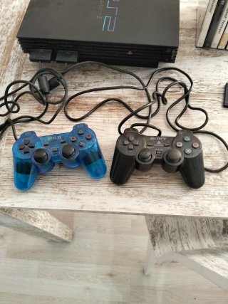 Consola PlayStation 2 Negra + 2 Mandos
