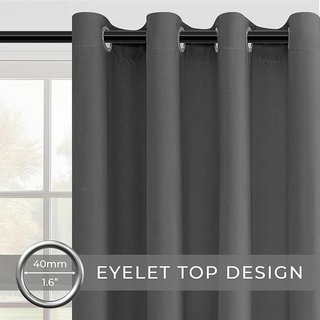 Cortinas Opacas MRTREES 140x225 Gris (2 uds)