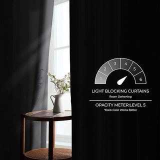 Cortinas Opacas MRTREES 140x225 Gris (2 uds)