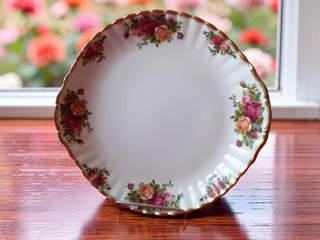 Vajilla floral Pastelero Royal Albert Old Country