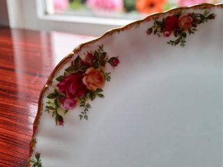 Vajilla floral Pastelero Royal Albert Old Country