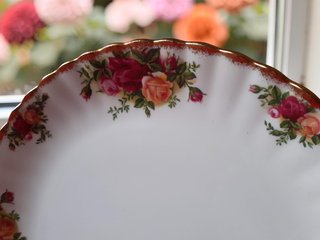 Vajilla floral Pastelero Royal Albert Old Country