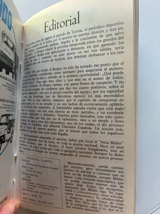 Revista encuadernada El Plantio Clun de Futbol