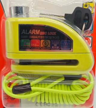 Candado Alarma Disco Moto Impermeable+ cable