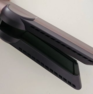 Piastra asciugacapelli, ispirazione Dyson Airstrait, tono ceramica rosa/oro rosa