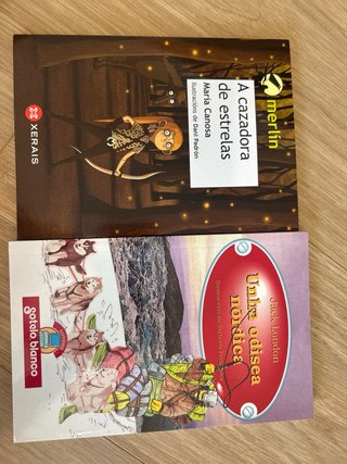 Lote 5 libros en galego. Idade recomendada 11 anos