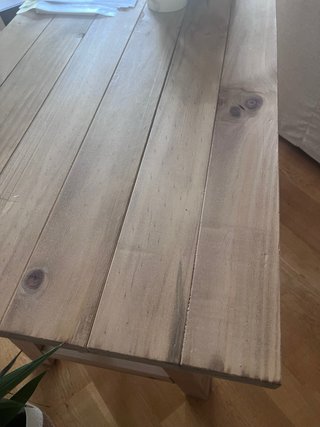 Mesa de estudio de madera