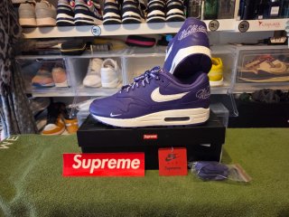 Nike Air Max 1 x Supreme Morado Blanco