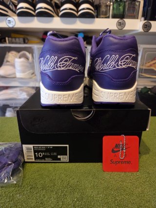 Nike Air Max 1 x Supreme Morado Blanco