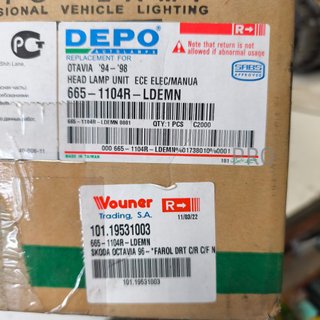 FARO DERECHO SKODA OCTAVIA NUEVO 10119531003