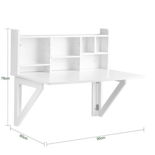 Escritorio plegable blanco