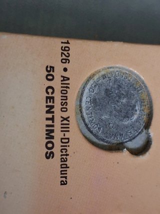 50 Céntimos 1926 Moneda Antigua