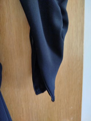 Vestido Zara manga larga negro Talla S