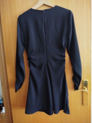 Vestido Zara manga larga negro Talla S