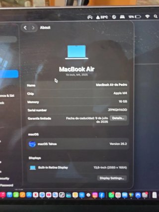 MacBook Air M4 Plata